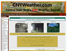 Tablet Screenshot of cnyweather.com